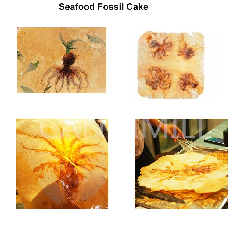 Japanese Prawn Biscuit Maker Scallop Pancake Machine Seafood Fossil Cake Machine Shrimp Rice Cracker