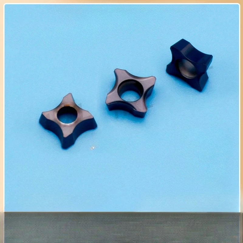 RC06 Chamfer Insert, Tungsten Carbide, Wear-Resistant, Corner Radius, Indexable R123 Insert for Machining Center with Coating