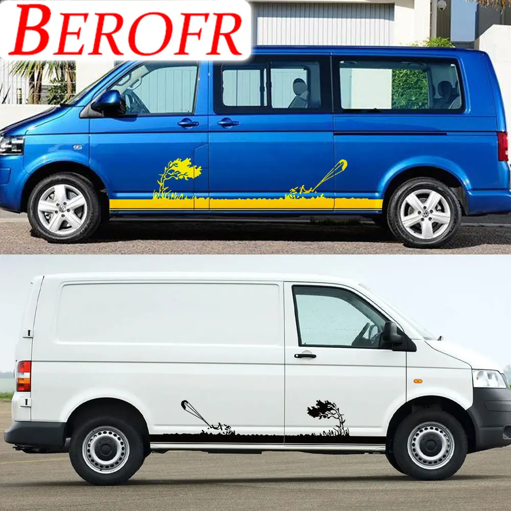 Car Stickers For Volkswagen VW Caravelle Multivan California Transporter Bus T3 T4 T5 T6 Accessories Camper Van Vinyl Decals