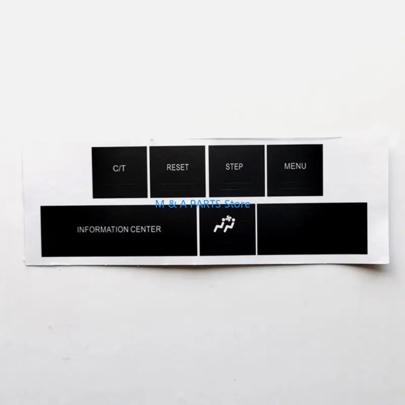 U1JF Scratch Resistant Car Inner Button Stickers Covers Perfectly Fit Central Console