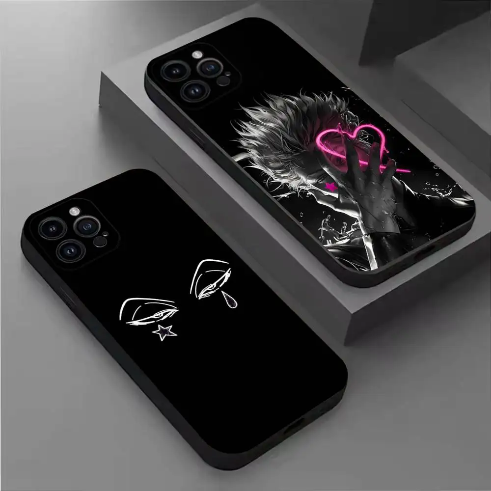 

Anime H-Hisoka M-Morow Phone Case For iPhone 17,16,15,14,13,12,11 Plus,Pro Max,XS,X,XR,SE,Mini,8,7,Soft Silicone Black Cover