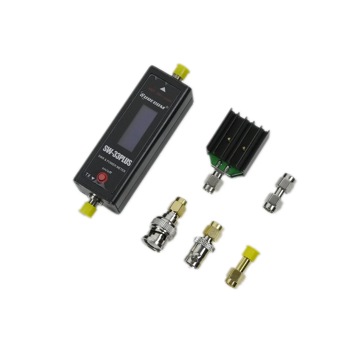 SW-33 Plus الطاقة و SWR متر الدمية تحميل محول محوري 100 واط VHF UHF 125-525 ميجا هرتز نطاق التردد لمجموعات أدوات اختبار راديو هام