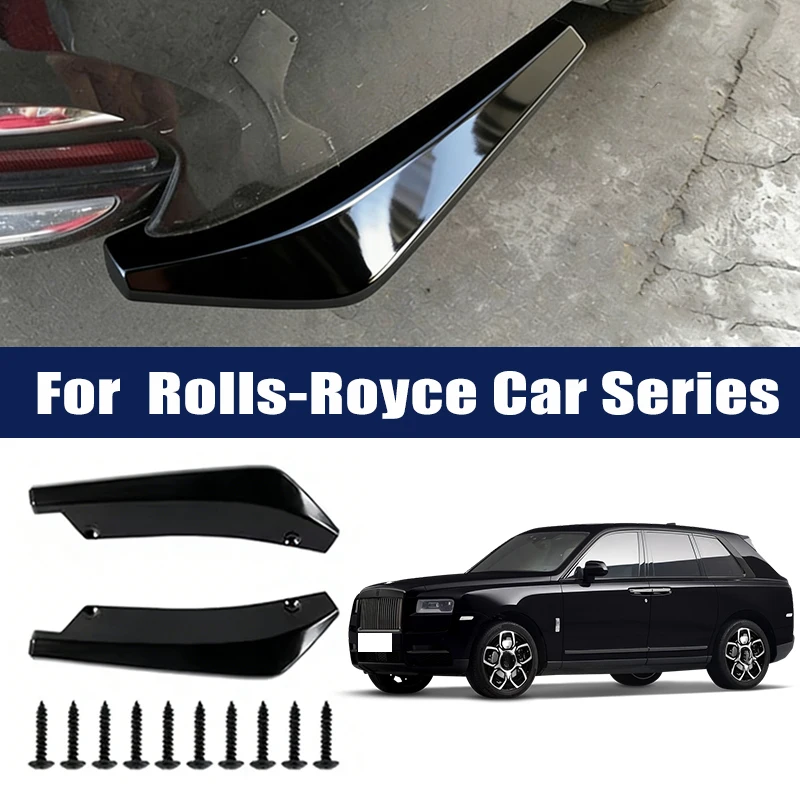 

Car Rear Bumper Lip Diffuser Splitter Spoiler Scratch Protector For Rolls-Royce Phantom Ghost Cullinan Wraith Dawn Silver-Spirit