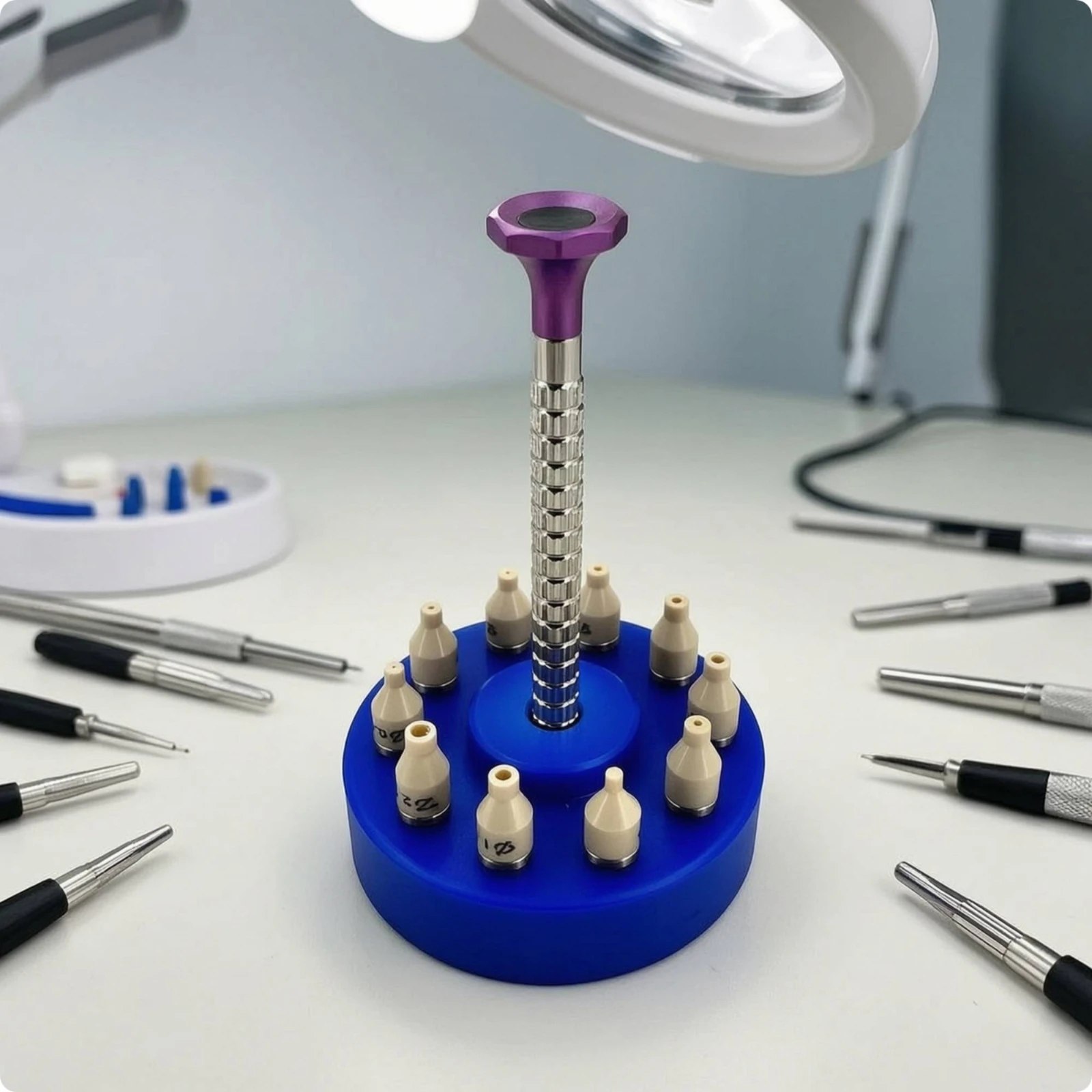 Watch Hand Installation Tool Easy to Use Watch Hand Fitting Tool Long-Lasting Anodized for Watchmakers, Workbench