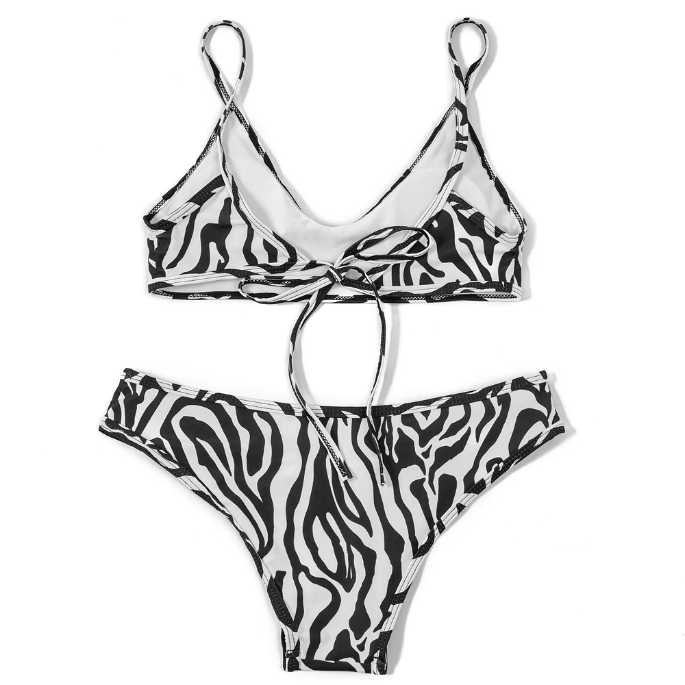 ZTVitality Print Zebra Bikini Set 2022 New Arrival Biquini Padded Push Up Bandage Swimsuit Women Summer Beachwear Sexy Swimwear