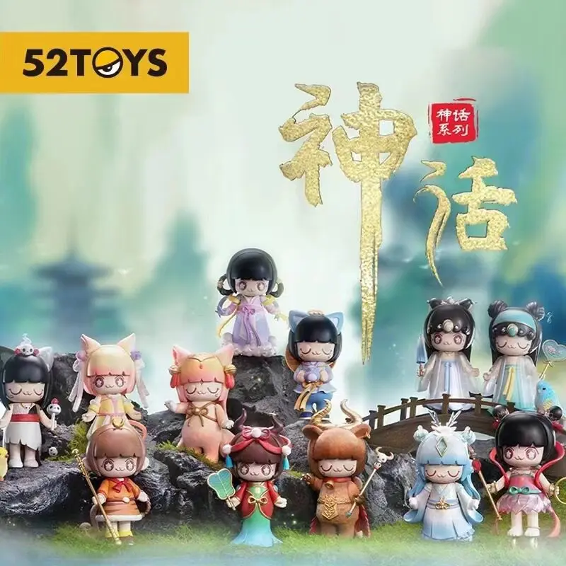 

52toys Kimmy&Miki Myth Series Blind Box Anime Characters From China Mythology Chibi Monkey King Kawaii Doll Collectible Ornament
