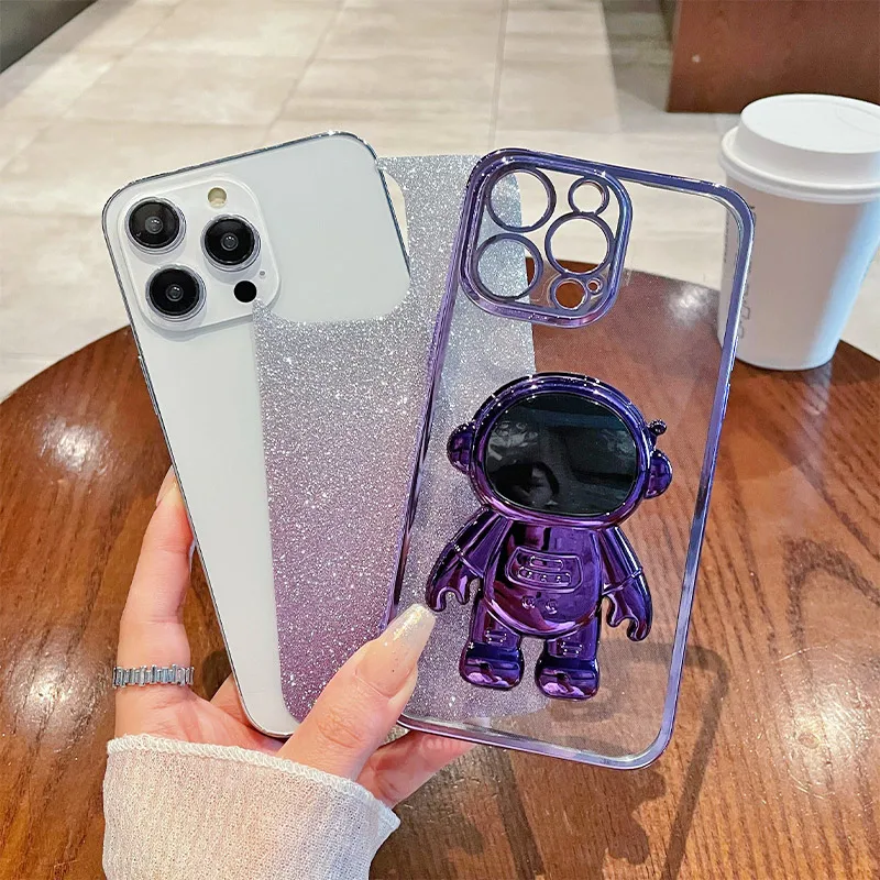 For Xiaomi13 Pro Phone Case Xiaomi 13 Pro Case Glitter Astronaut Holder Cover Xiaomi 13 Pro Back Cover Xiaomi 13 Pro