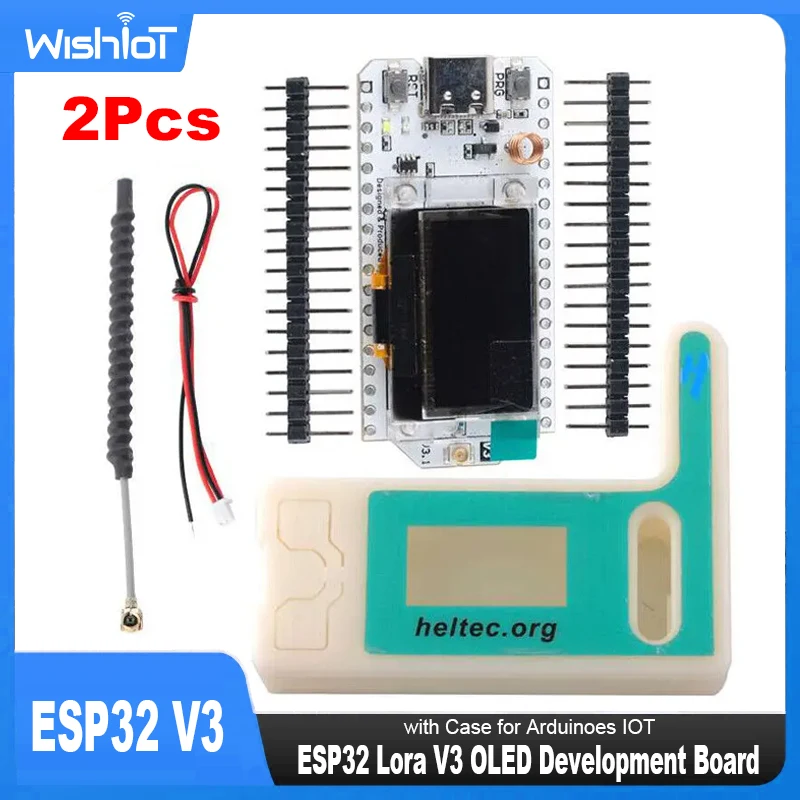 ESP32 V3 LoRa32 V3 868MHz 915MHz ESP32-S3 WiFi + BT Development Board Type-C OLED-display met behuizing voor Arduino's IOT