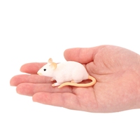 Simulation white mouse model desktop small rat ornament home mice decoration