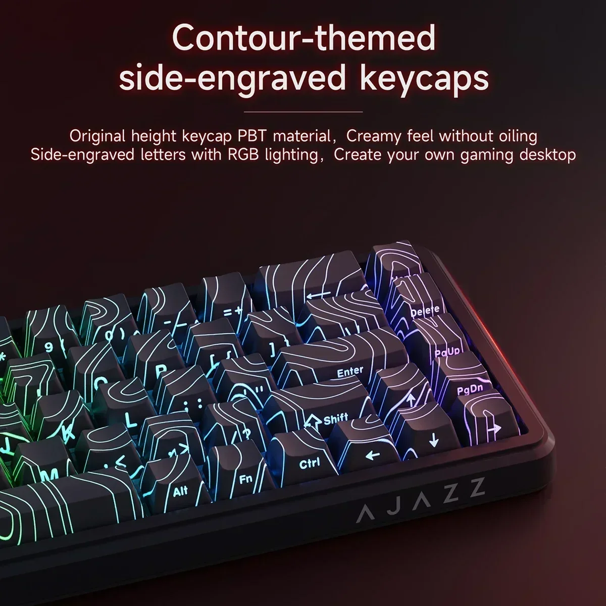 AJAZZ AK680 MAX RGB Mechanical Keyboard 8k Polling Rate Hot Swap Magnetic Switch Wired Gaming Customized Keybaord Pc Accessories