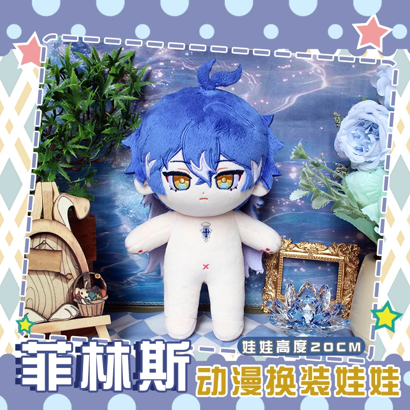 

Game Genshin Impact Kyryll Chudomirovich Flins Kinich 20cm Anime Cosplay Costume Plush Doll for Pendant Keychain Kids Gift