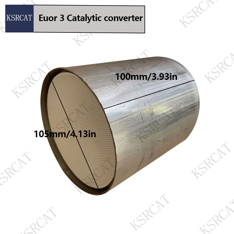 Auto Catalyst Europe 3 105*100mm 400cpsi Honeycomb Catalyst  Tree Way Universal Catalitic Round Ceramic