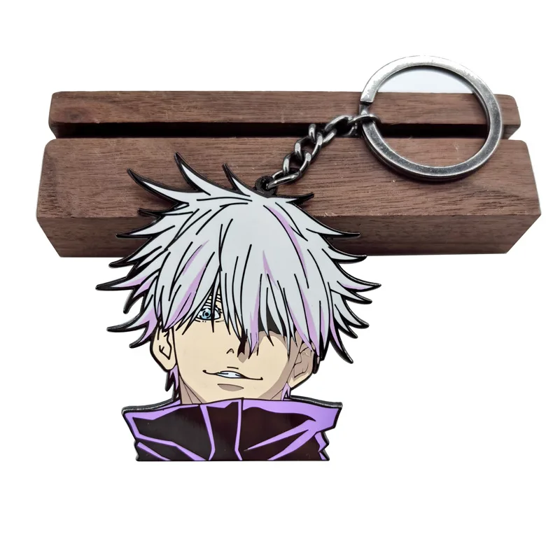 

New Hot Selling Jujutsu Kaisen Satoru Gojo Metal Keychain Anime Peripheral Backpack Decoration Pendant Fashion Birthday Gifts