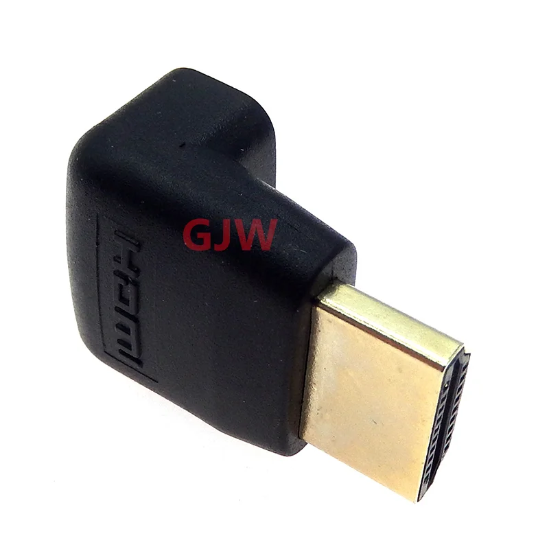 1PCS Gold Plated HDMI Adapter 90 Degree Right Angle Micro Mini HDMI Male To Female Plug for HDTV 1080P Cable Extension