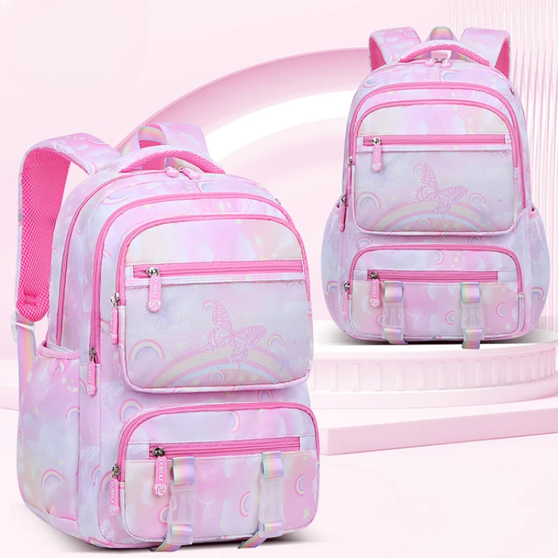 Crianças elementar médio saco de escola ortopédico faculdade mochilas viagem mochila grandes bookbags para adolescentes meninas estudantes