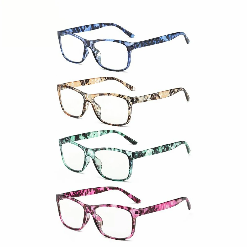 Fashion Elegant Print Flower Reading Glasses Eye Protection Anti Blue Light Presbyopic Eyeglasses Women Ultralight Frame Eyewear