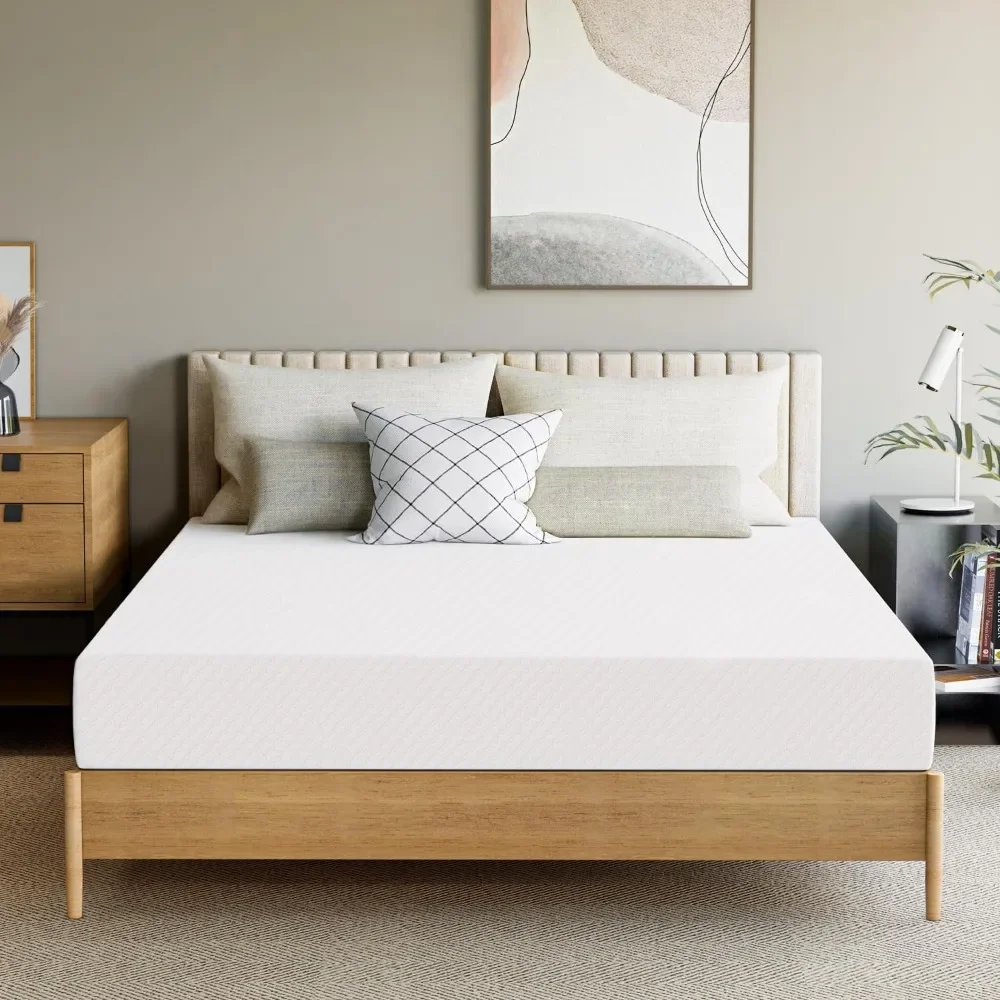 

8 Inch Queen Cooling Gel Memory Foam Mattress for Cool Sleep Medium Firm CertiPUR-US Certified Foam, Mattress in a Box Pressure