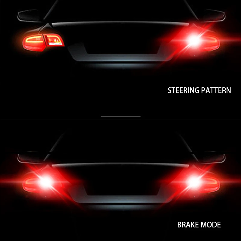BLALION Brake Light LED Bulb 30SMD Turn Signal Light Universal Fitment Car Brake Light Aluminum Alloy TailLamp Car Light 12V DRL