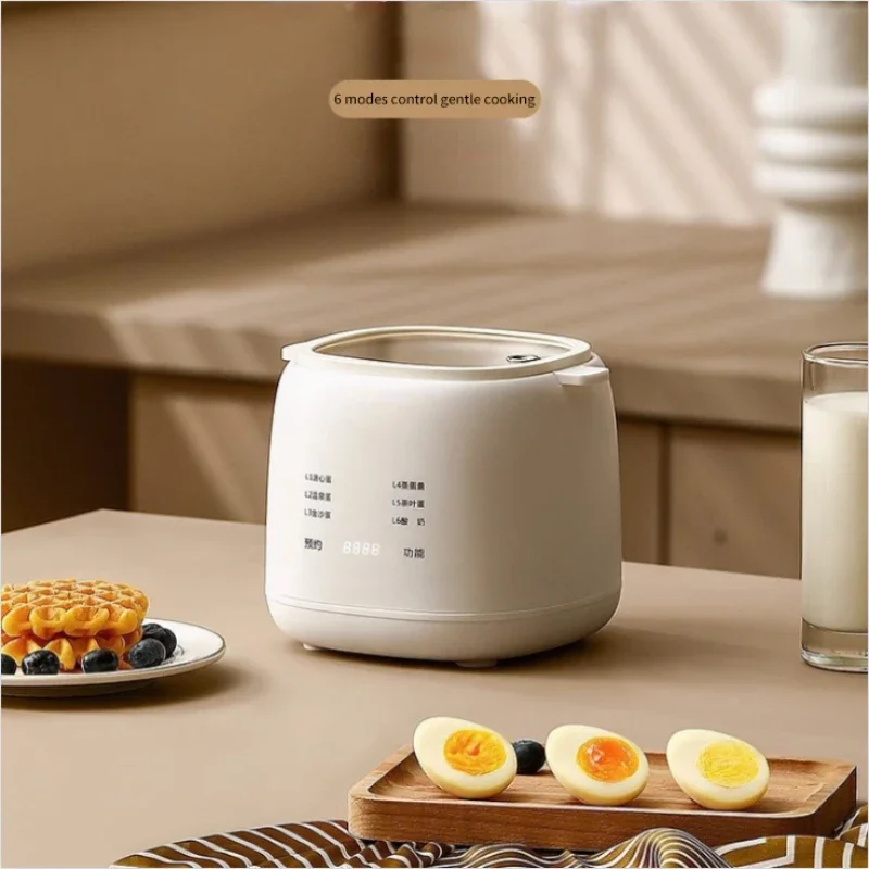 Automatic Electric Egg Cooker with Shut-off EU/UK Multifunctional 6 Modes Food Grade Electric Smart Cooker Breakfast Egg Boiler