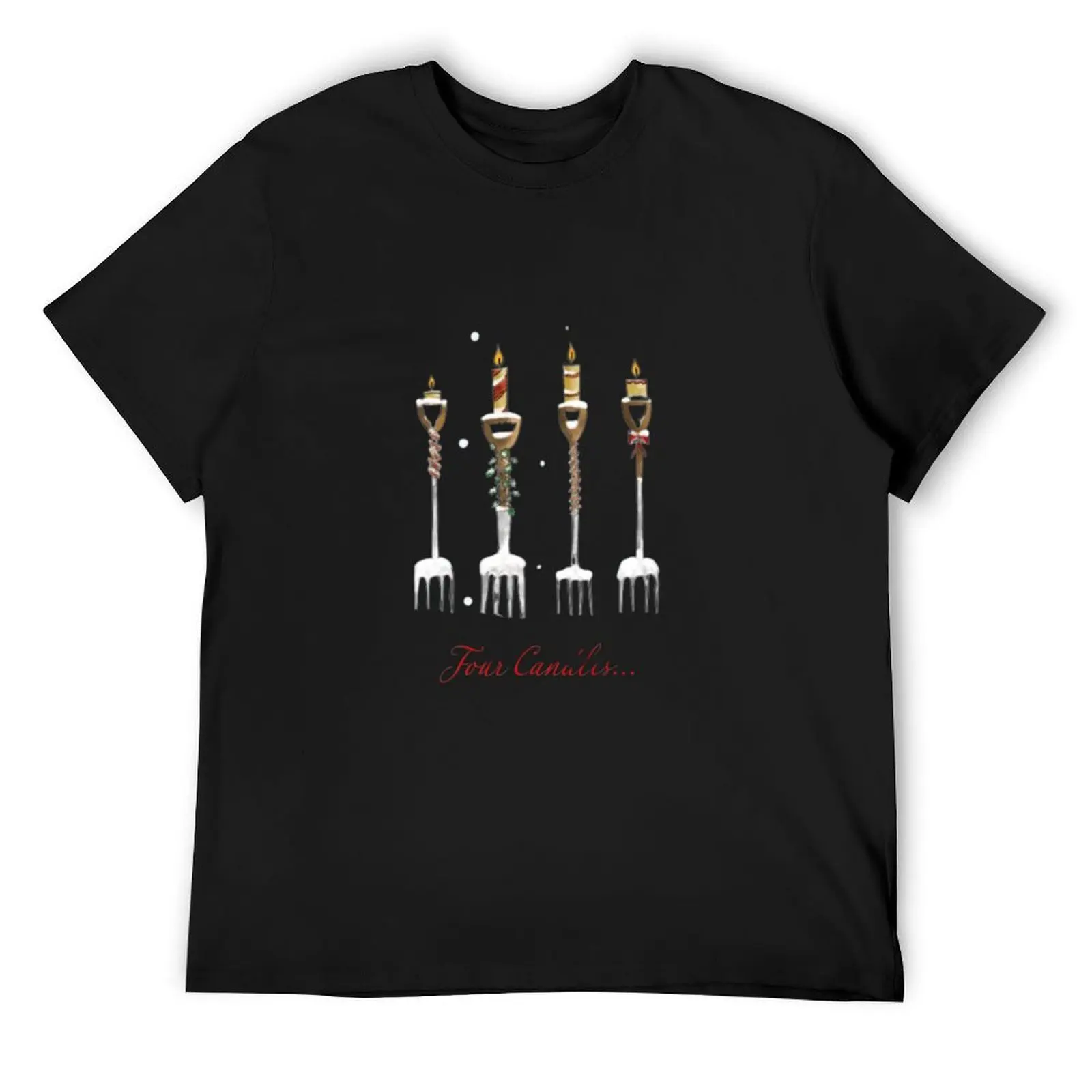 

four candles fork handles T-Shirt rapper graphic tees anime t shirts vintage anime figures mens designer t shirt