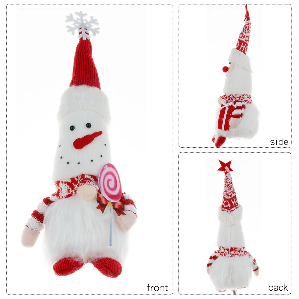 Decorazione natalizia gnomi illuminati bambola di peluche fatta a mano Mini scandinavo svedese Tomte illumina il regalo di festa del giocattolo dell'elfo