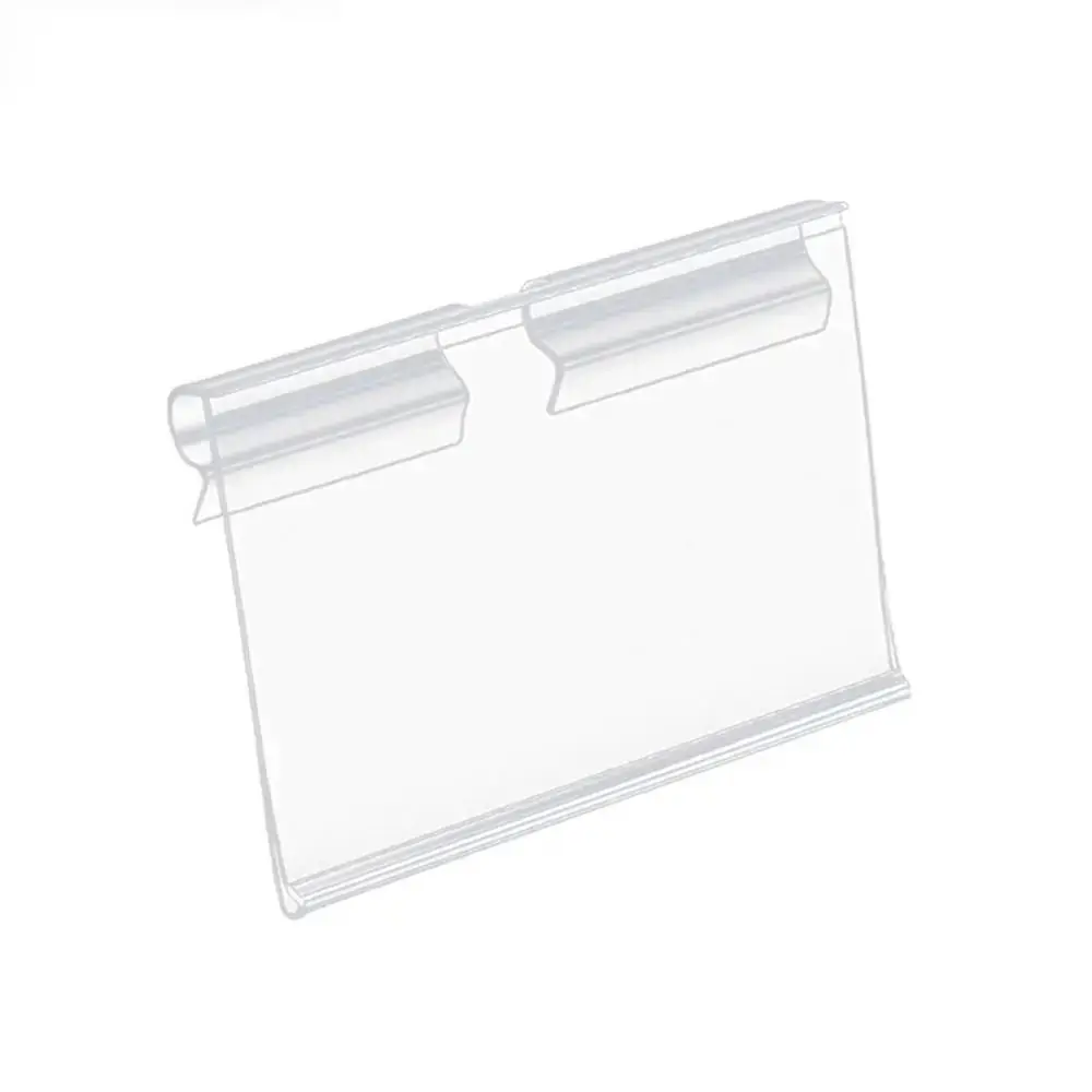 Porta etichette prezzo trasparenti Etichetta prezzo Etichetta per supermercato in plastica PVC Display Etichette per merci facili da inserire