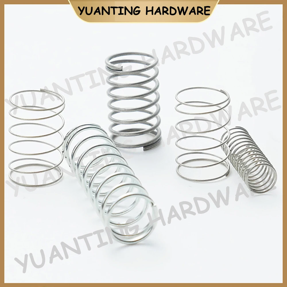 Adeayiqianyuan Wire Diameter 2mm Sus304 Stainlless Steel Large Diameter Soft Compression Spring Od 30mm~50mm Free Length 30mm~15