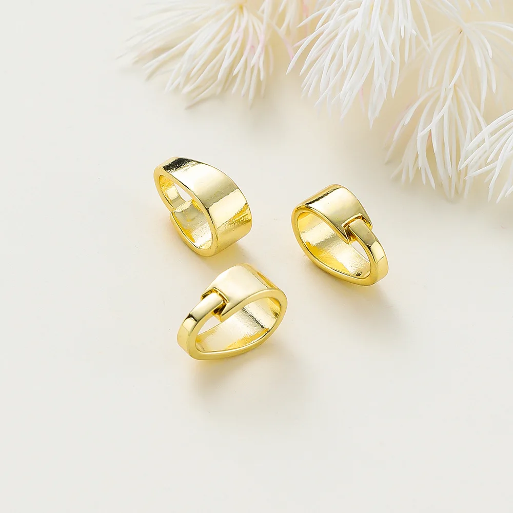 20 stücke Heißer Verkauf 14K Farbe Erhaltung Echte Gold Melone Samen Schnalle 18K Tasche Mit Goldenen Gesicht Melone samen Schnalle DIY Material