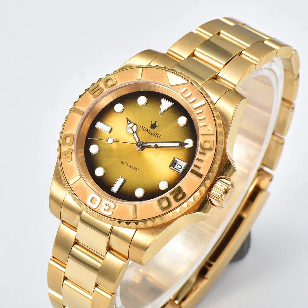 Orologio da uomo di lusso da 40 mm Orologio NH35 Orologio impermeabile in vetro zaffiro Movimento automatico Orologio meccanico Supporto logo personalizzato