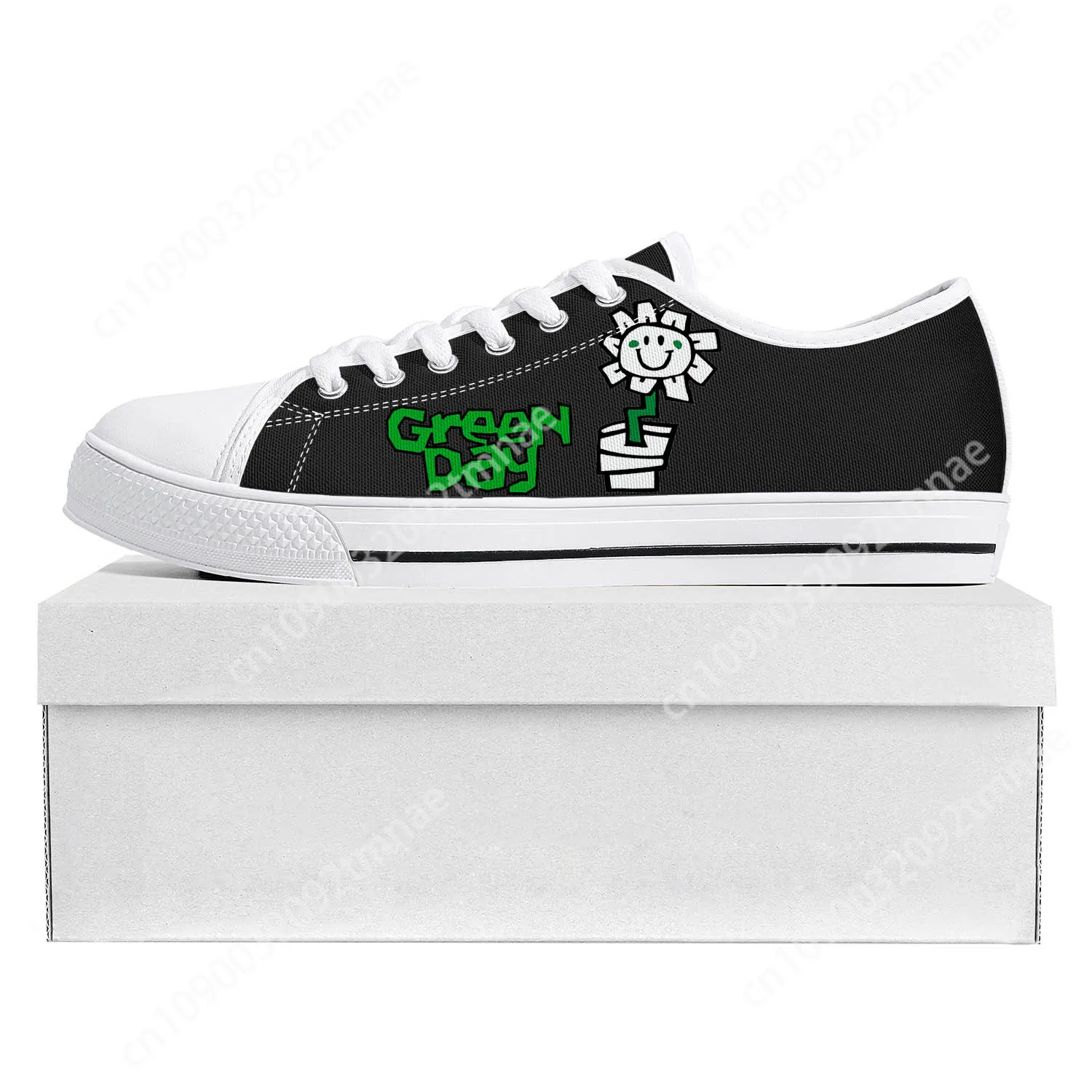 

Green Day Pop Rock Band Low Top High Quality Sneakers Mens Womens Teenager Canvas Sneaker Prode Casual Couple Shoes Custom Shoe