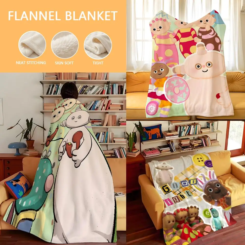 Cartoon I-In t-the N-Night G-Garden Throw Flannel Cozy Print Blanket, Portable, Durable  Machine Washable cute Cool