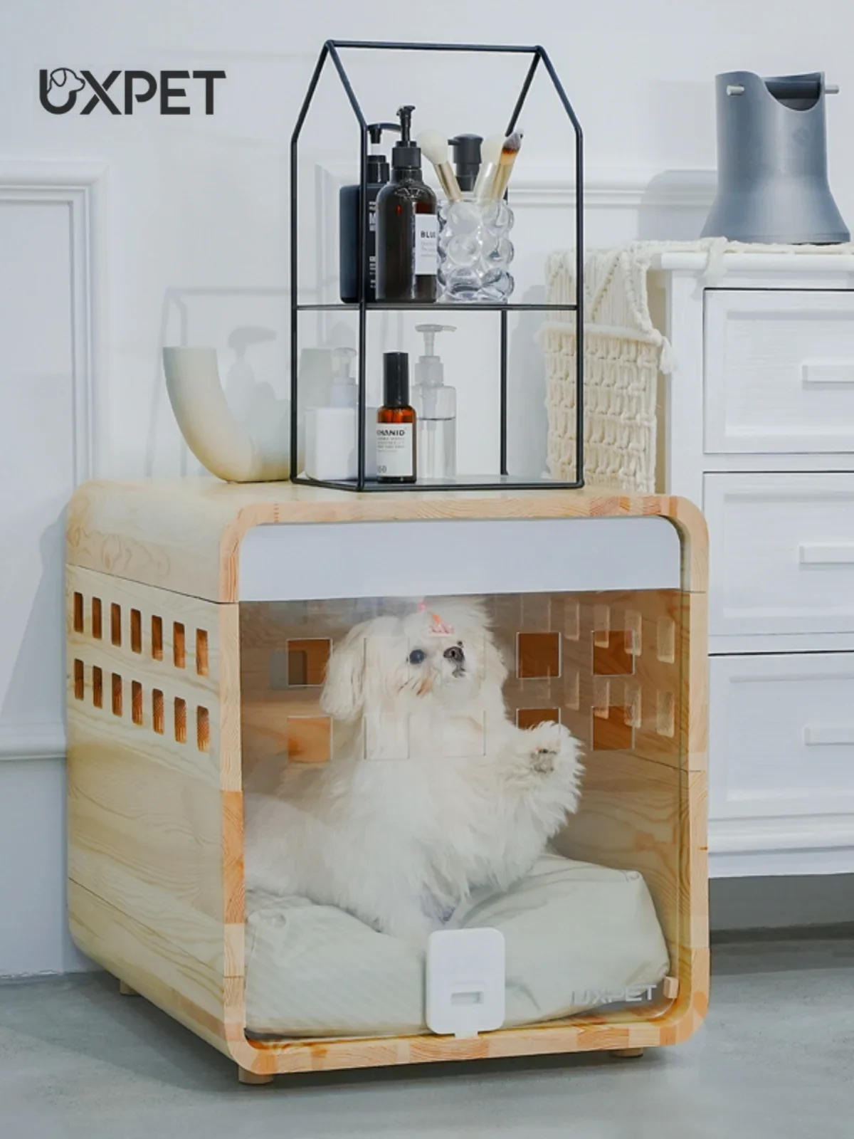 UXPET Youxiaopai Teddy Schnauzer Kennel Ark Special Cage Wooden Pet Indoor Small Dog Villa