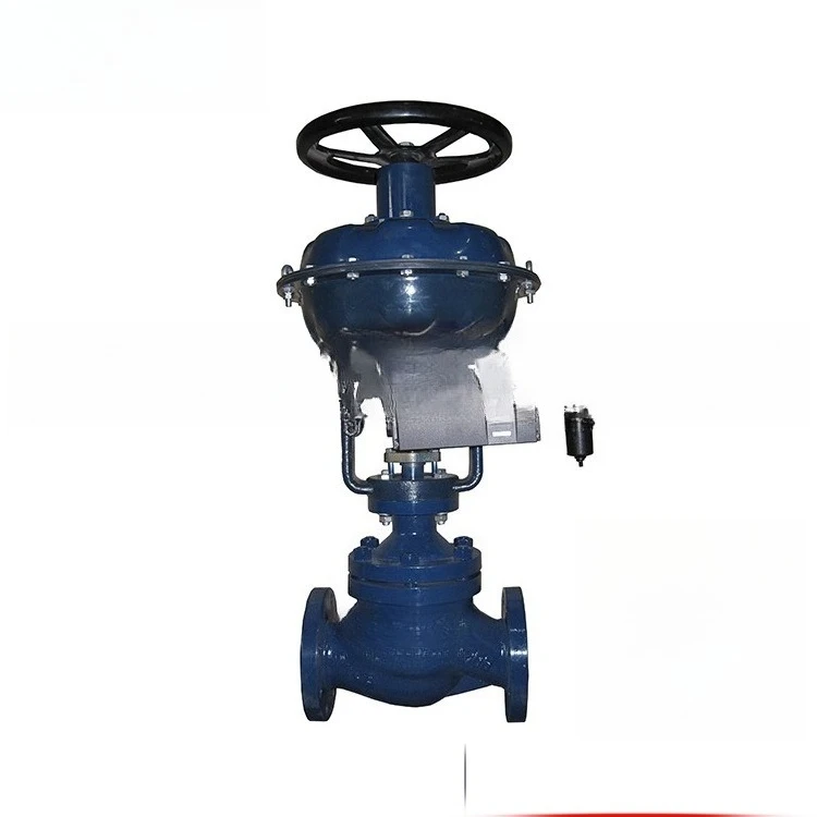 Pneumatic membrane control valve, single seat steam high temperature pressure control automatic flow