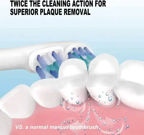 4-20pcs OralB 전동 칫솔과 호환되는 듀얼 클린 교체 브러시 헤드 100 500 1000 2000 3000 5000 6000 7000