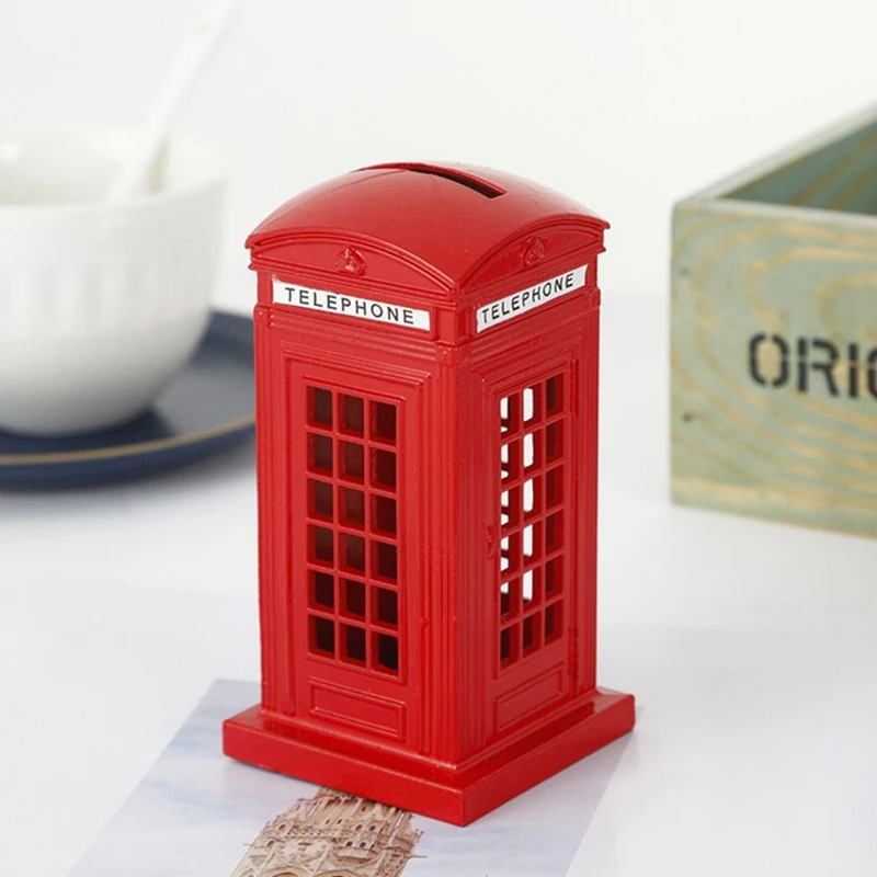 جديد-كشك الهاتف Piggy Bank Piggy Bank تذكارية هدية عظيمة للأطفال ديكور المنزل