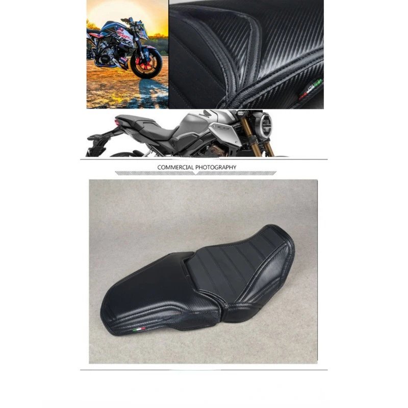 Accesorios de motocicleta adecuados para Honda CBR650R funda de cojín de asiento modificación, equipo engrosamiento y ablandamiento