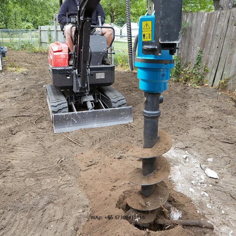 YA3000 Durable High Quality High Quality Hydraulic Motor Reusable Utility Work Earth Drill for Excavator Attachments
