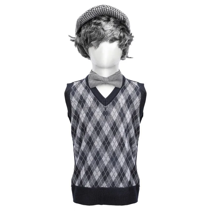 Festival de halloween velho traje acessórios conjunto 100 dias de escola acessórios do vovô 1920s masculino gatsby traje