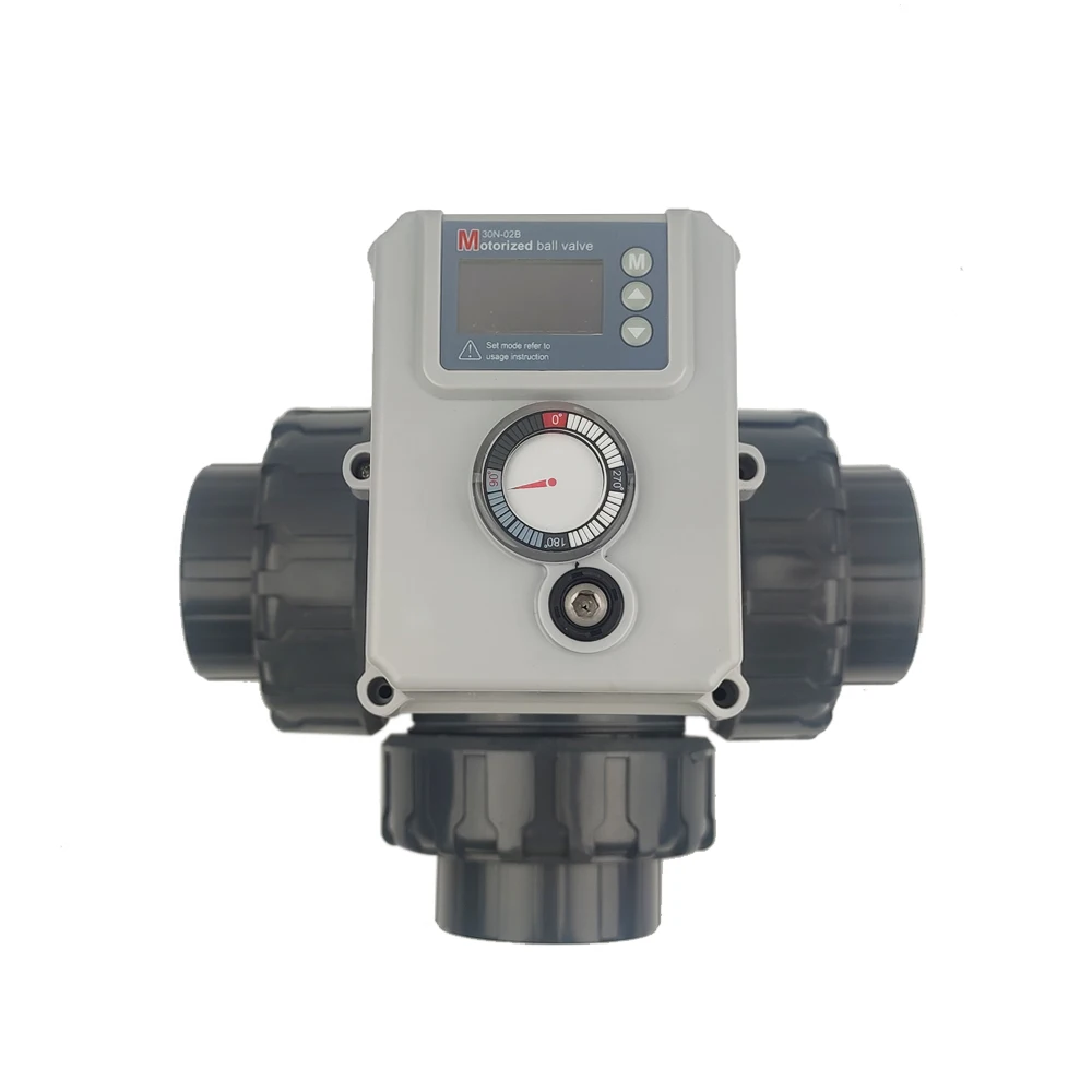 Remotely control motorized T port 3 way valve