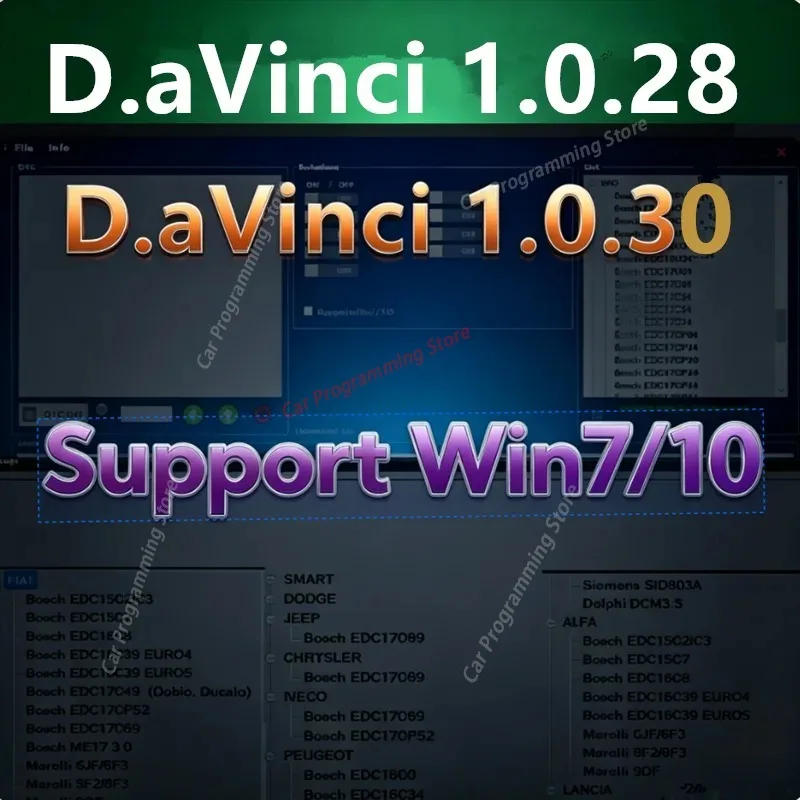 2026 hot new for Davinci 1.0.30 Software Support Win 7/10 D.avi-n-ci 1.0.30 Work on K.ESS/K.TAG Repair Software Activate  Repair