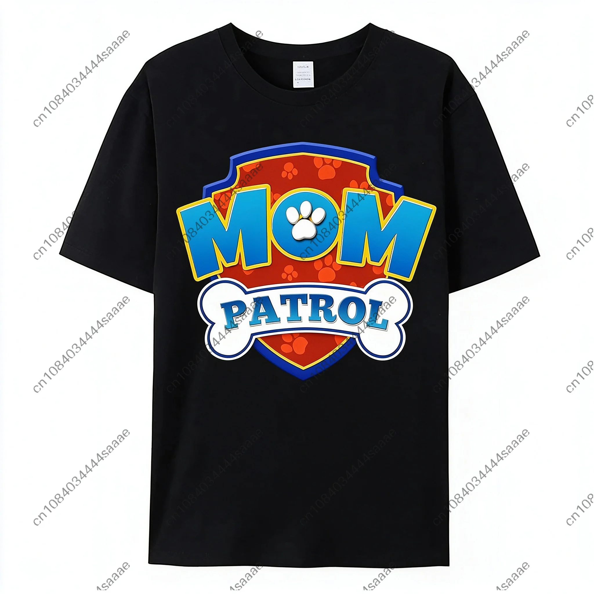 Paws Patrols Adult Dad Mom T-Shirt Tops Man Woman Summer Parent-child Clothing Tee Family Clothes Cartoon Anime Birthday Gifts view 6