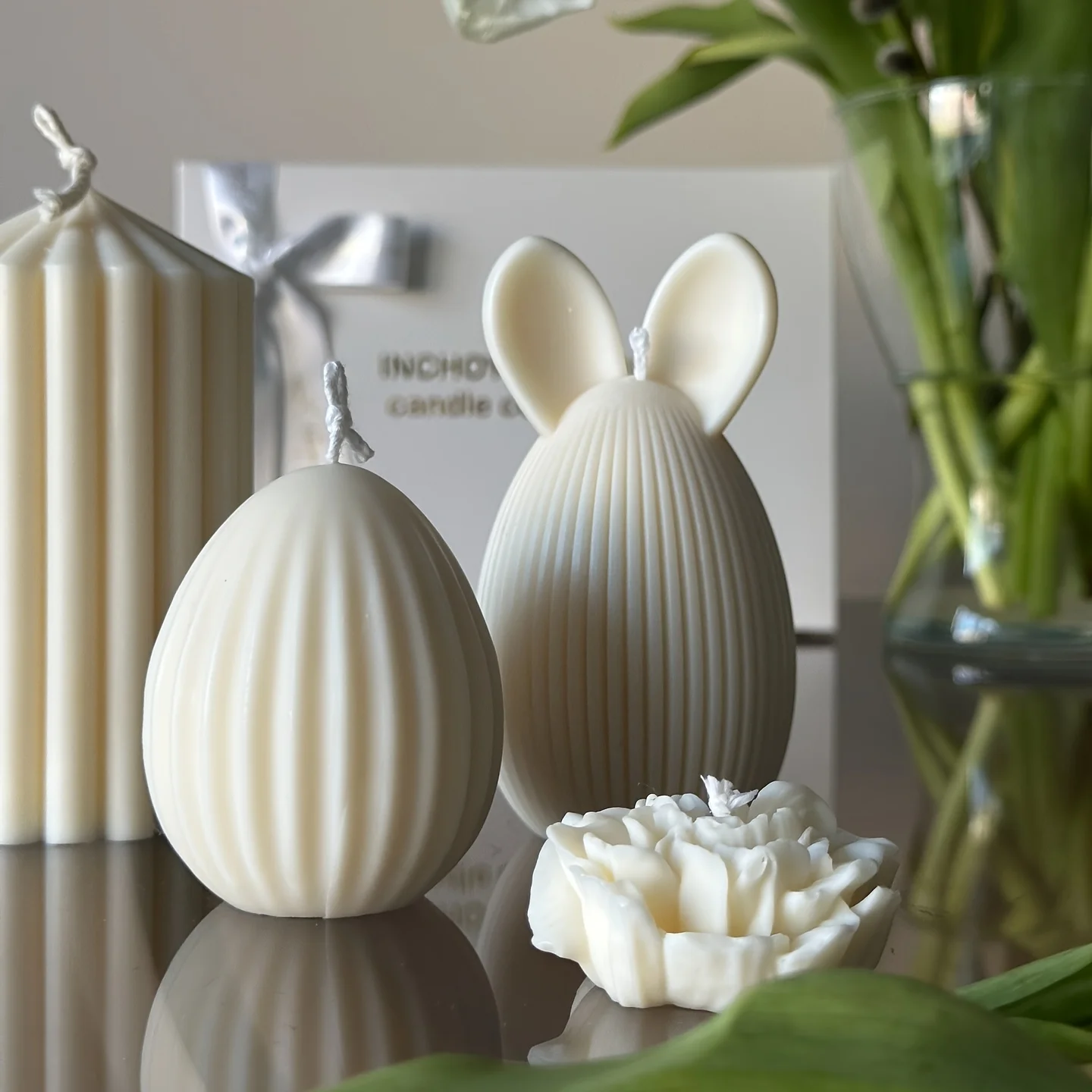 2pcs moldes de ovo de páscoa de silicone |   Moldes ovais listrados e sólidos reutilizáveis para fazer velas, artesanato em resina e argila, páscoa artesanal