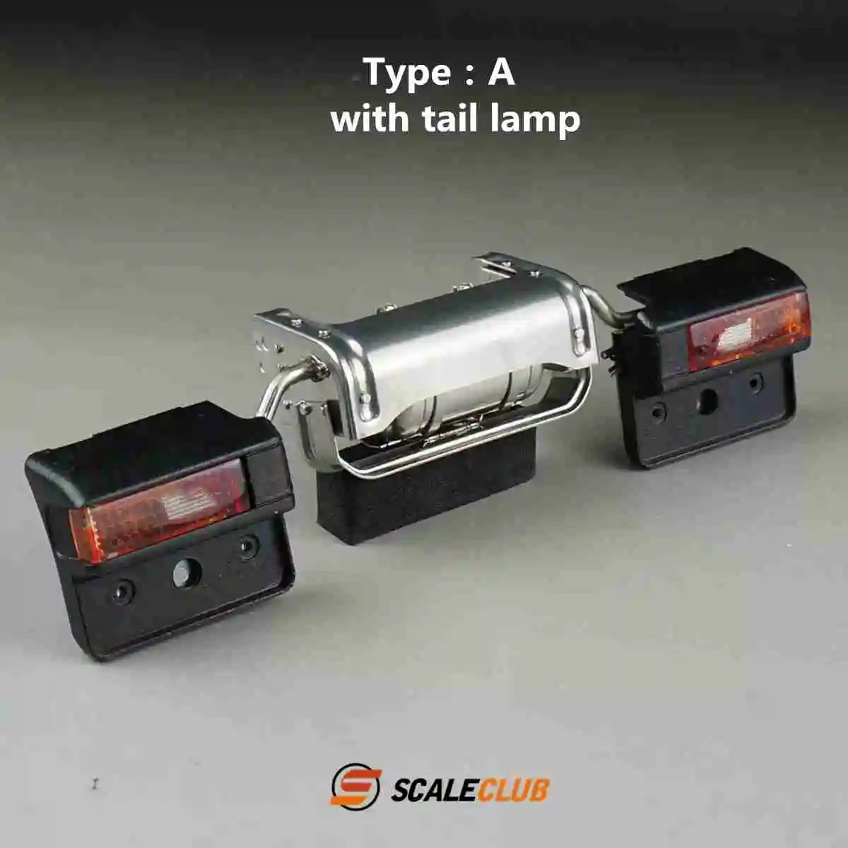 Scaleclub Model Truck Tail Beam Gas Tank Tail Light Bracket dla Tamiya LESU R470 R620 TGX RC 1/14 Traction Truck Parts