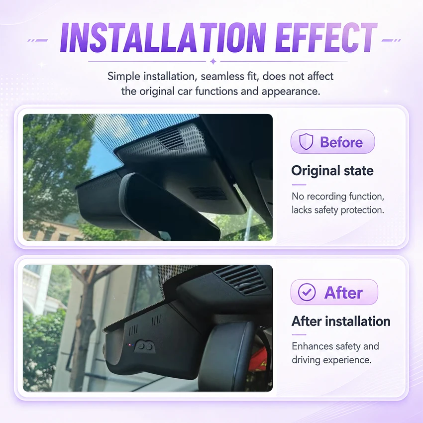 Dash cam For Land Rover Range Rover velar 2018-2020 2021 For Jaguar E-Pace 2018-2021 Car DVR Car Camera 4K Video Recorder