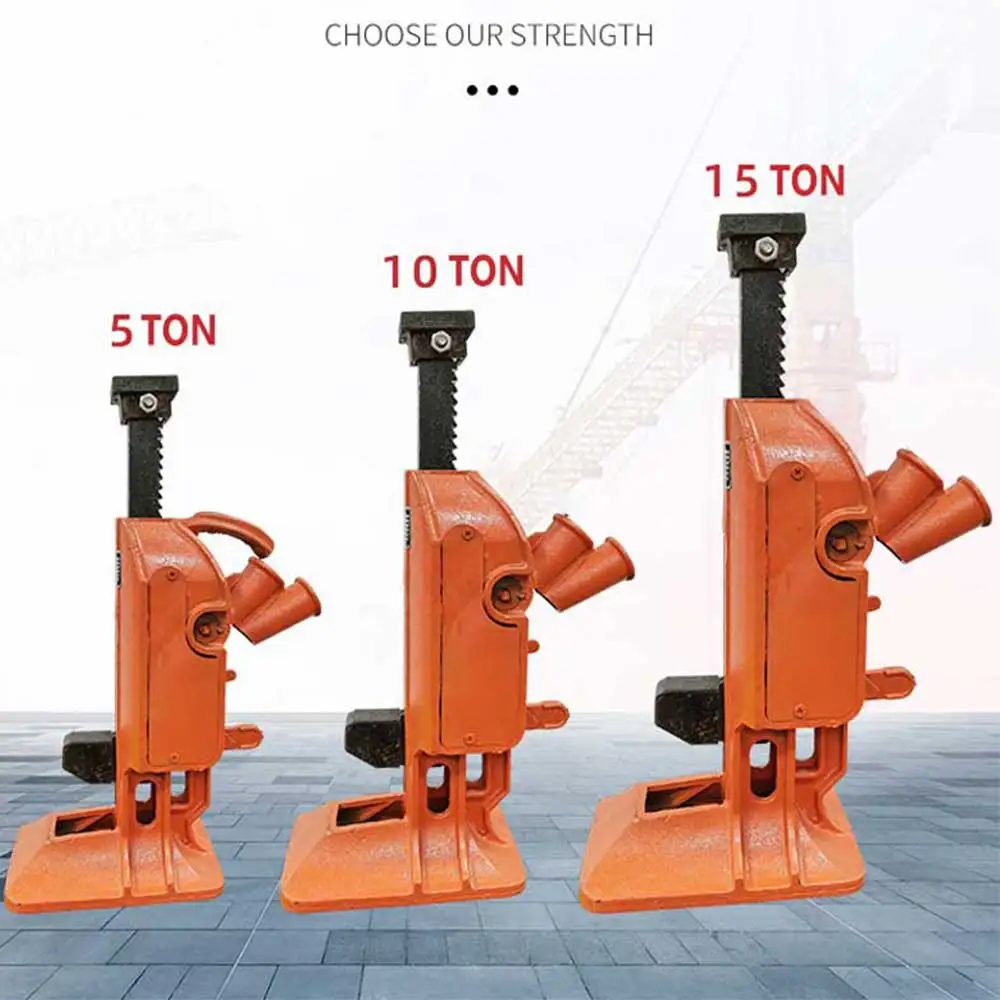 5t Track Lifting Machine Rack Jack Mechanical Dual Purpose Cross Top Hook Claw Type Binding Machine Vertical Rack Jack