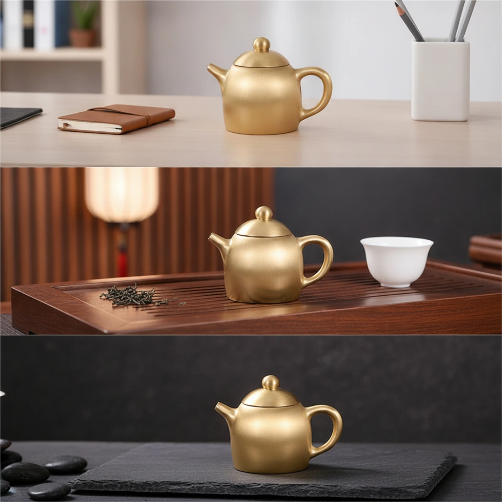 Miniature Teapot Compact Teapot Ornament Paperweight Decorative Collectible for Collectors, Desk, Study