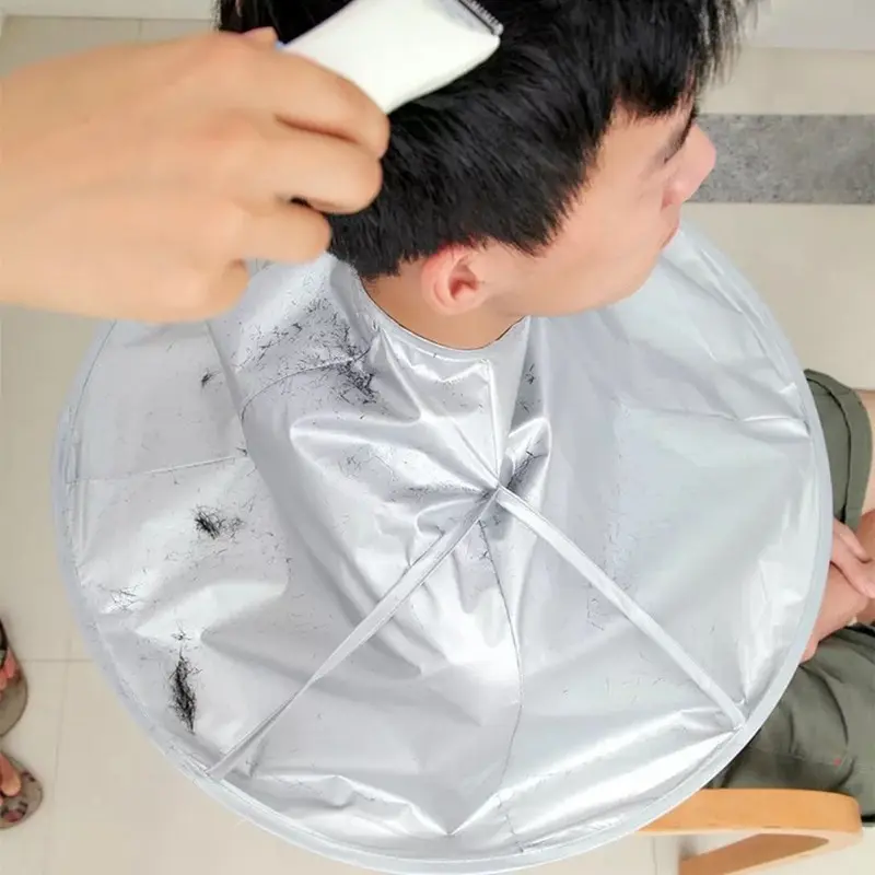 Adult Medium Size Haircut Cloak Cloth Hair Dye Three Dimensional Breathable Household Haircut Cloak Foldable Haircut Tool