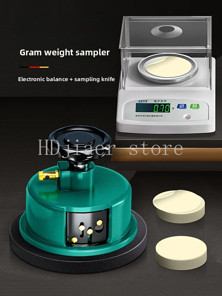 

Gram weight sampler + electronic scale, suitable for fabrics, paper and cardboard