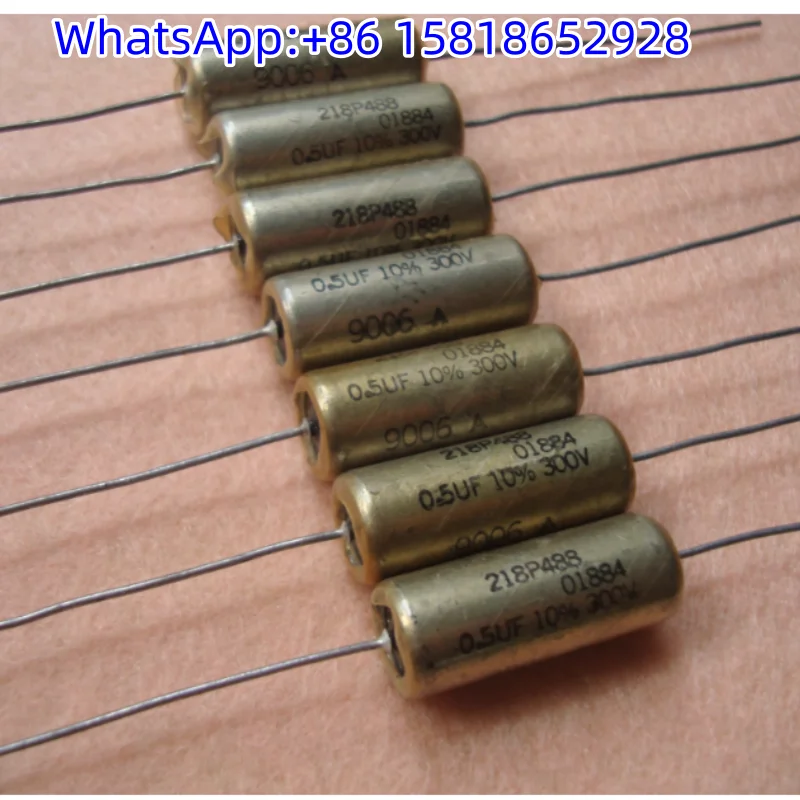 1pcs 300V 0.5UF equivalent to 0.47UF USA 218P Sprague vintage oil-immersed non-polar guitar capacitors