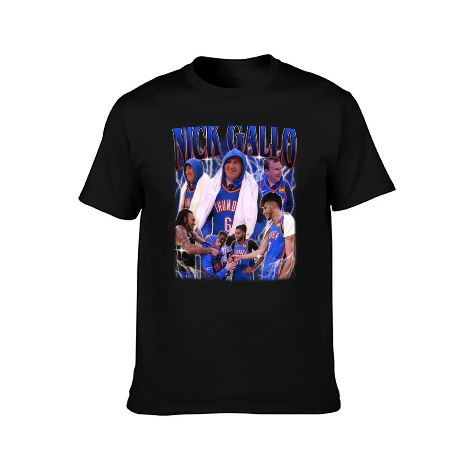 Nick Gallo Vintage Style T-Shirt, Summer Casual Cotton Tee, Oversized Streetwear Tops, Vintage Graphic Print, Unisex Men Women